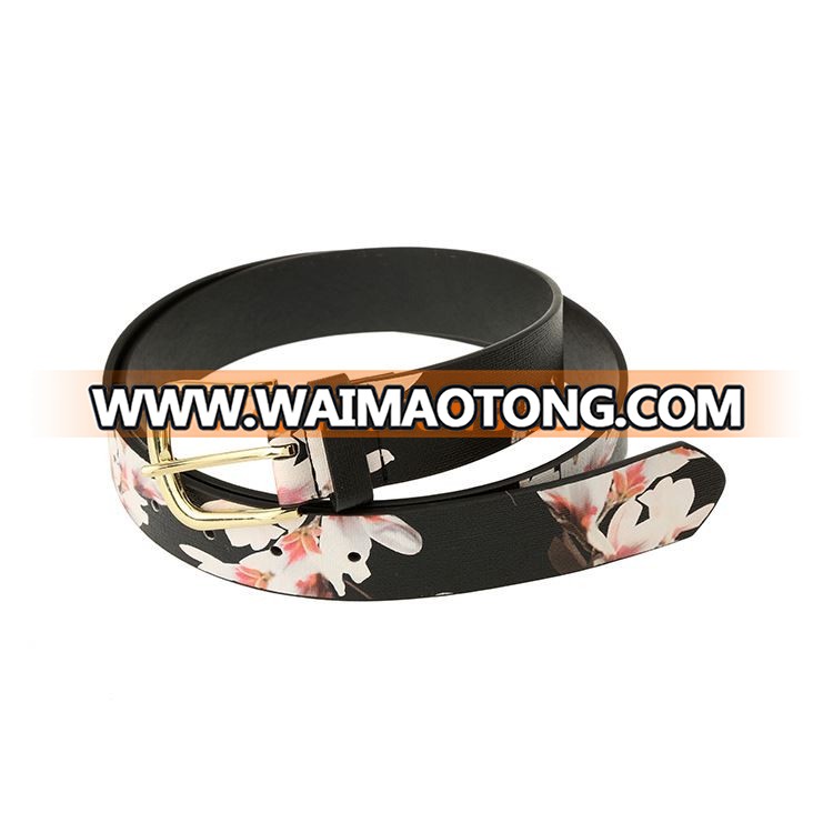 Top fashion attractive style ladies pu waist belt for wholesale